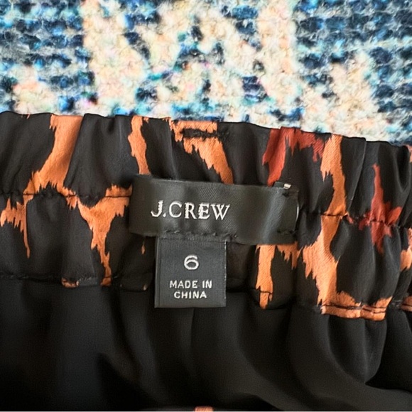 EUC J. Crew retail Hi-rise Wide-leg leopard trouser in leopard. - Picture 5 of 5